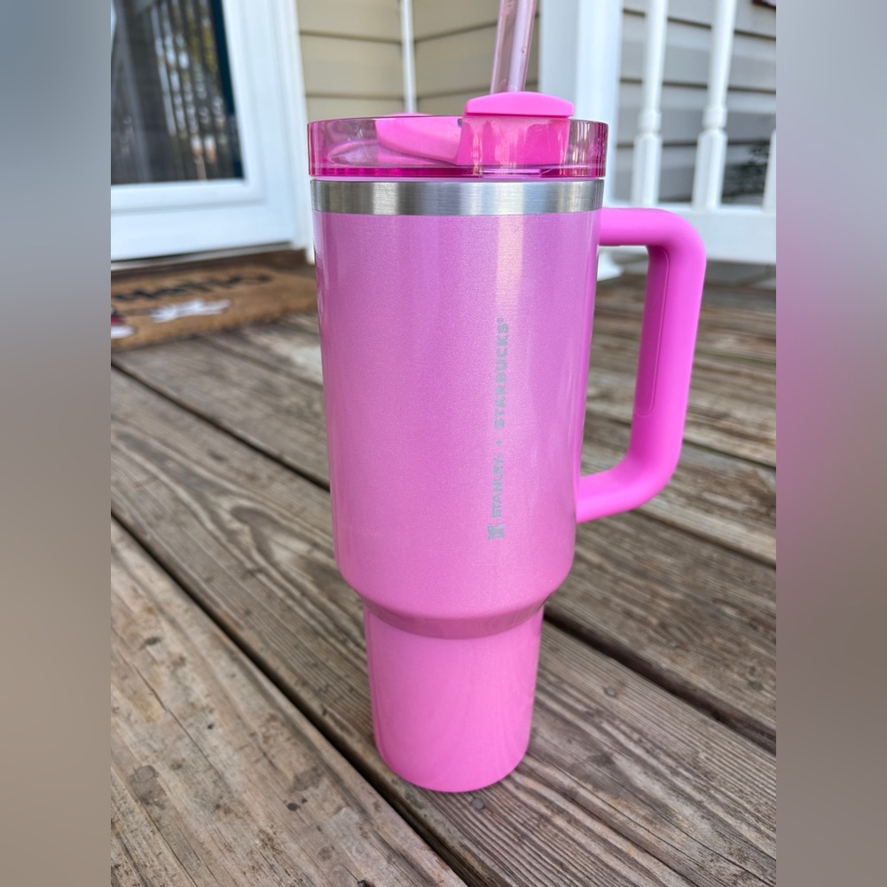 Pink Stanley 40oz Starbucks Collab